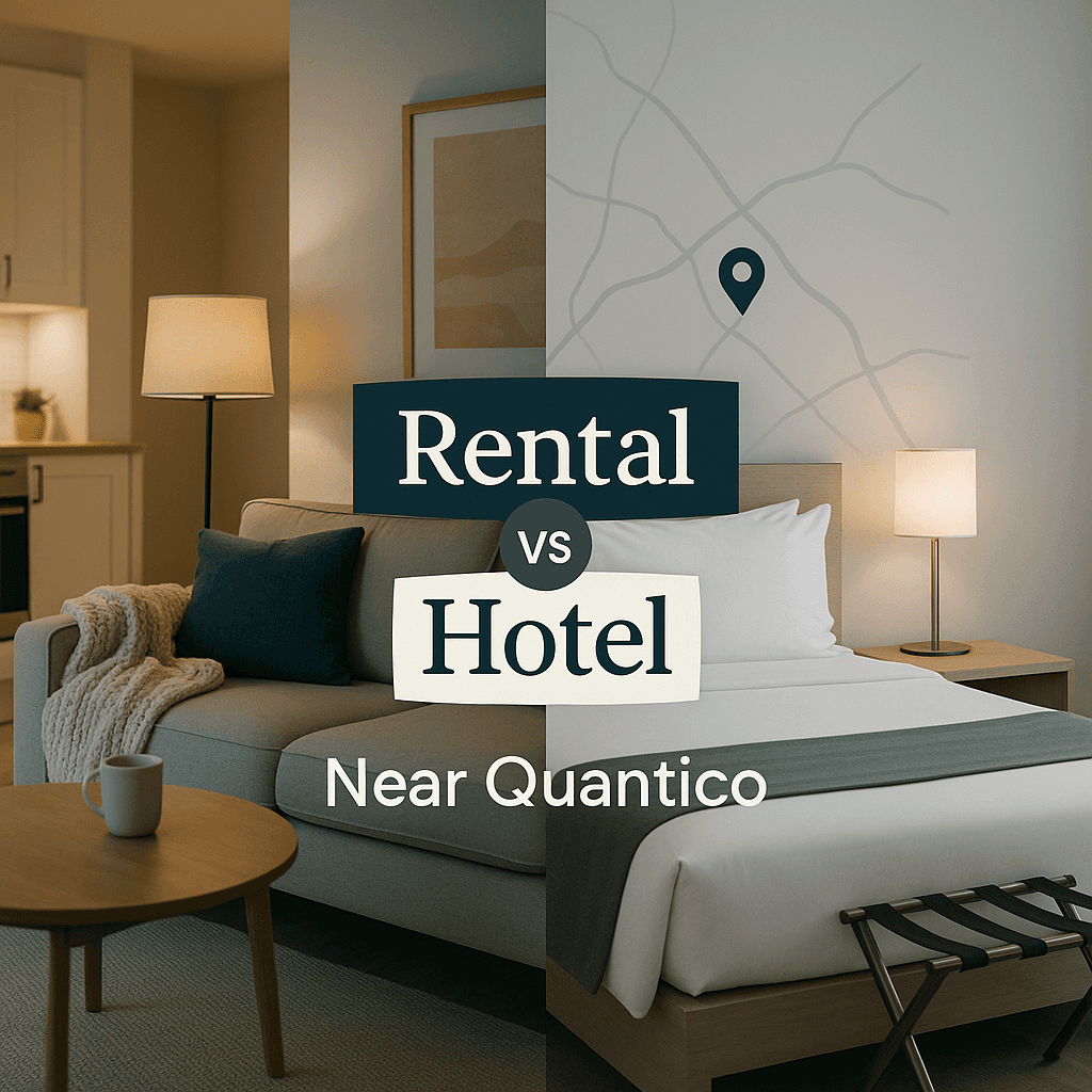 short term rental vs hotel near quantico