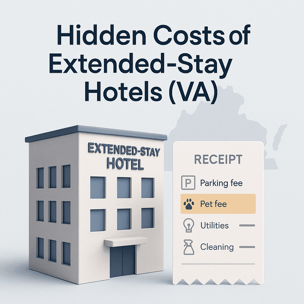 hidden costs extended stay hotels va