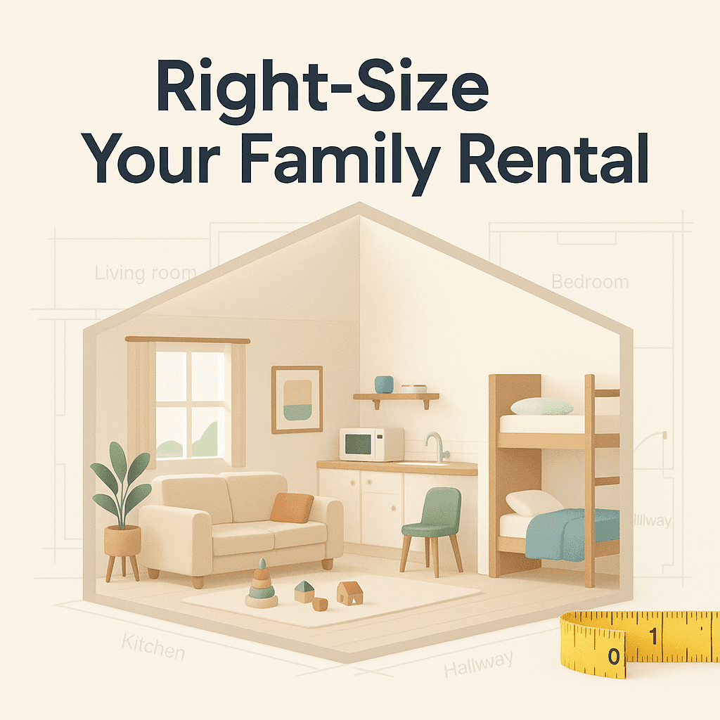 short term rental size for family