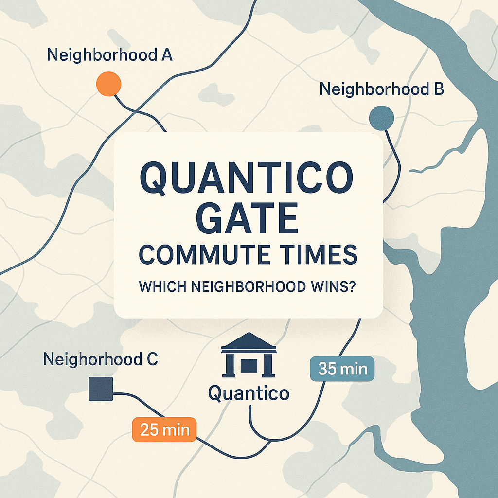 quantico gate commute times neighborhoods