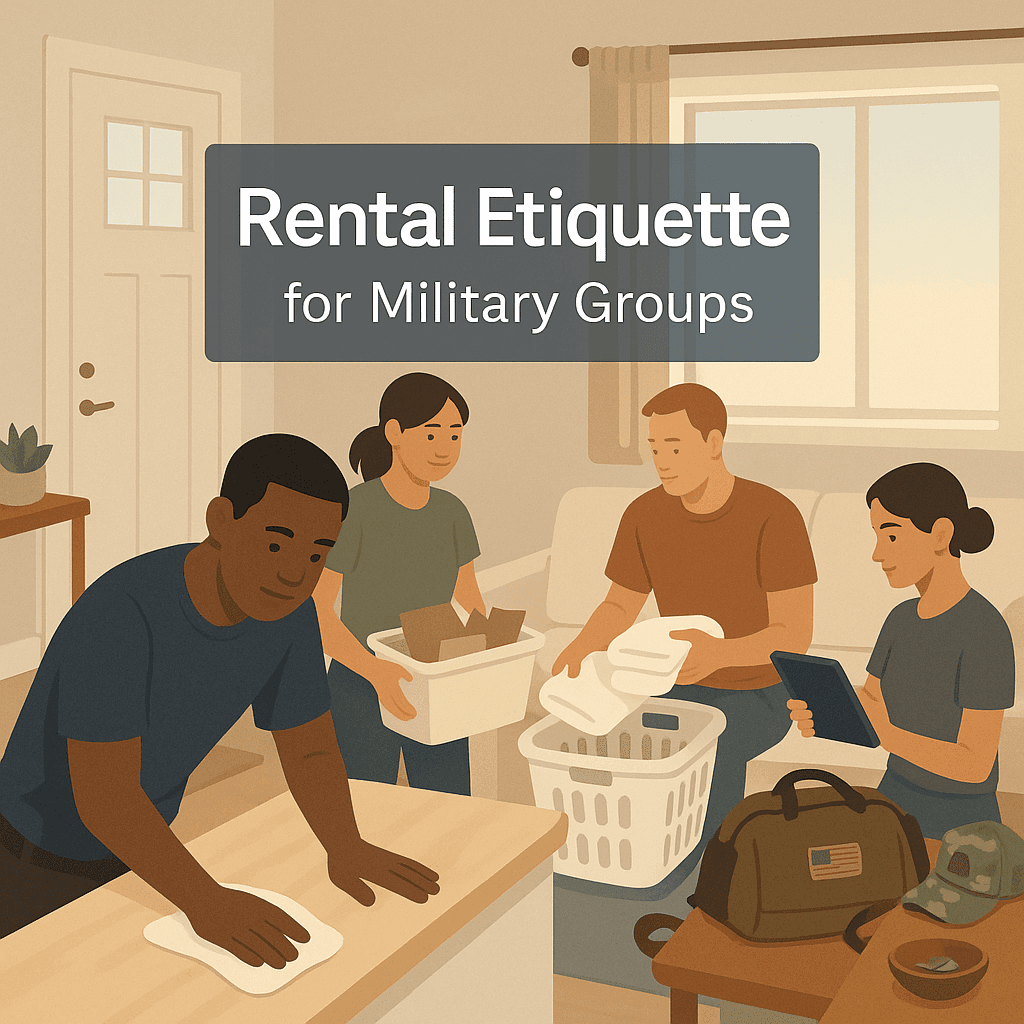 short term rental etiquette military groups