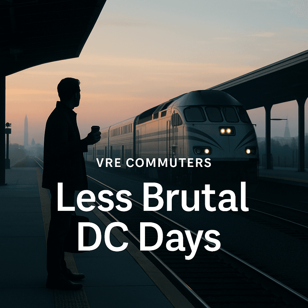 VRE Commuters Make DC Days Less Brutal – Smarter Travel Option