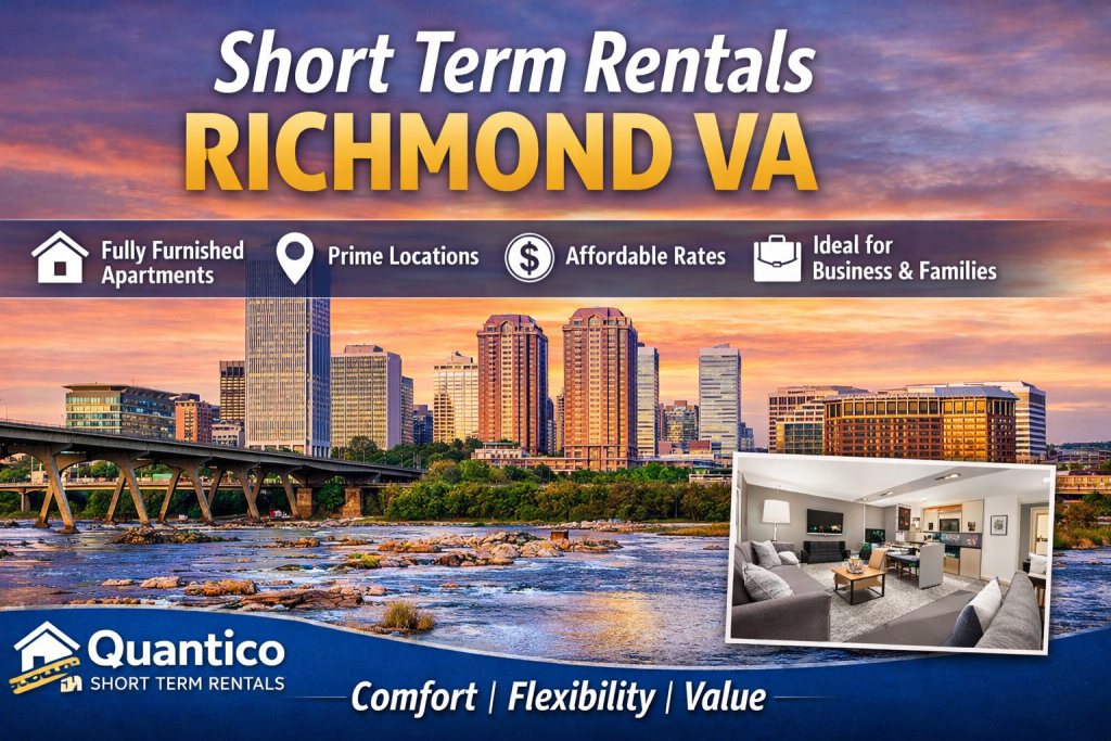 Short Term Rentals Richmond VA | Affordable & Fully Furnished Stays